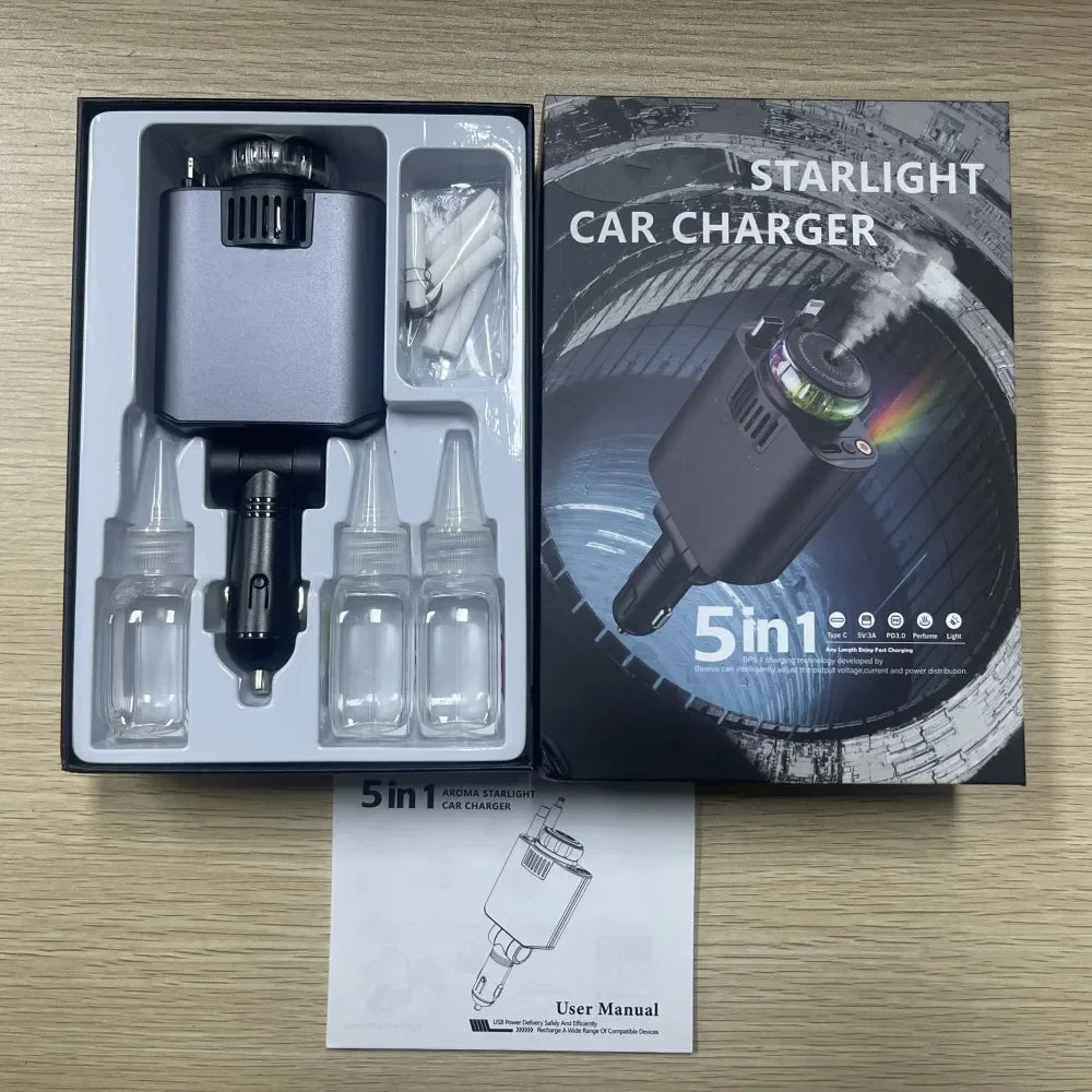 5-in-1 Starlight Car Charger